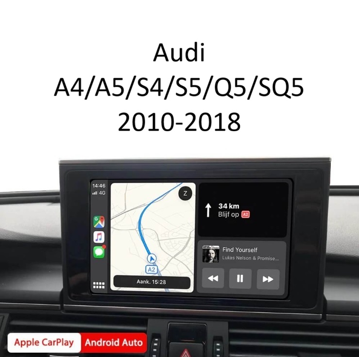 image Wireless Apple CarPlay & Android Auto Интерфейс – Audi A4/A5/S4/S5/Q5/SQ5 - 2010-2018 - MMI3G+/MMI3G