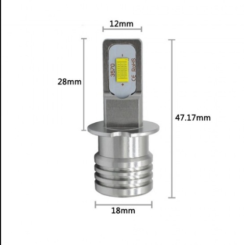 image_2 LED  Диодни Крушки за Фарове без вентилатор H3