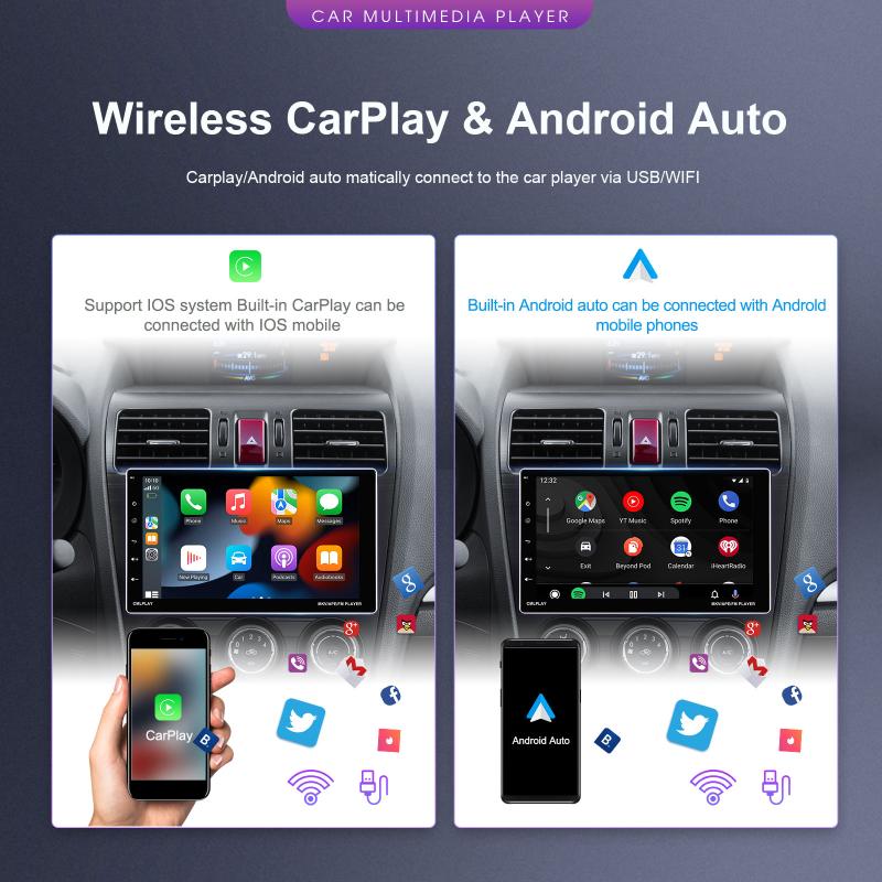 image_3 9" въртящ се 1 DIN Android Car+Carplay радио 2GB+64GB Android 13