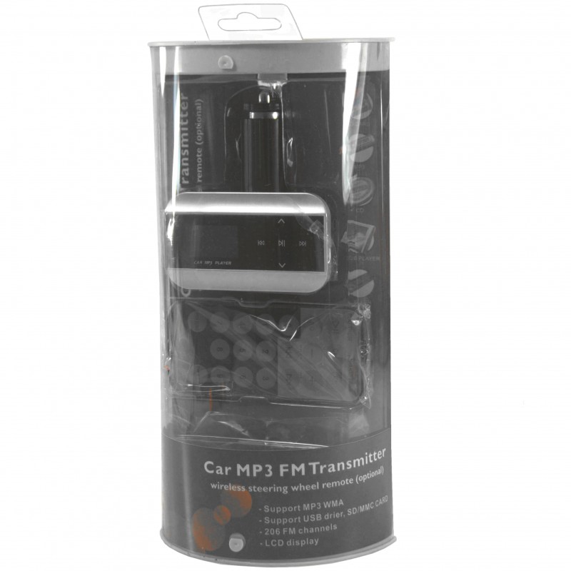 4 in 1 Car MP3 FM Transmitter BLACK COLOR