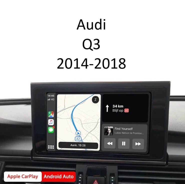 image Wireless Apple CarPlay & Android Auto Интерфейс – Audi Q3 2014-2018 с фабрична навигация