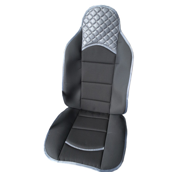 Комплект универсални калъфи за седалки на МПС- 2бр/к-кт-черно със сиво