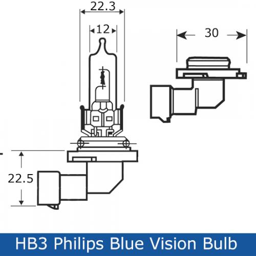 image_3 Philips BlueVision ultra 9005BVUB1 автомобилна електрическа крушка HB3 55 W