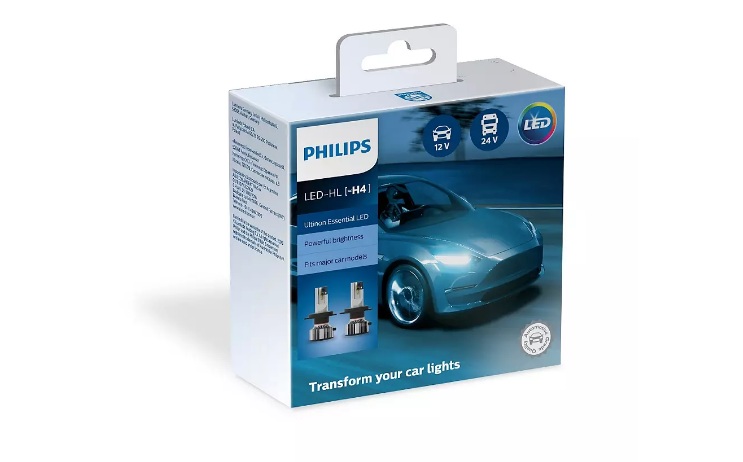 image Комплект LED крушки за  фарове H4 Philips