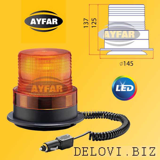 image_2 Аварийна сигнална LED лампа 12V/24v  жълта светлина