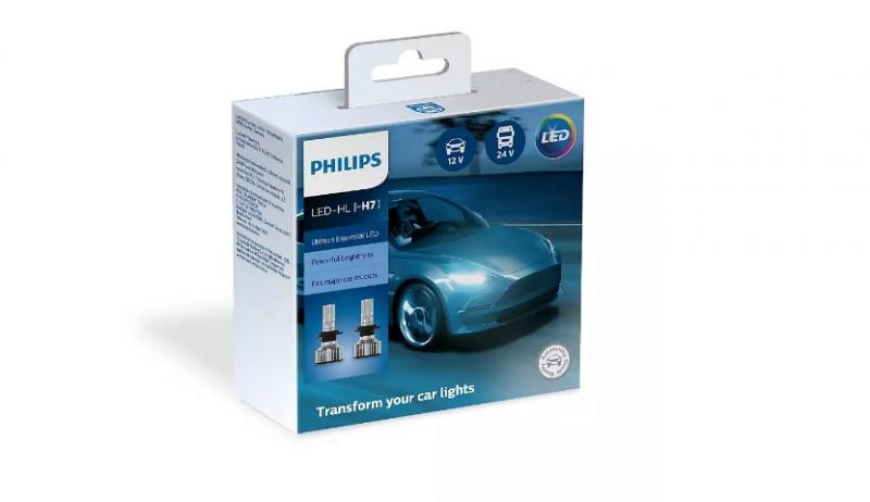 image Комплект LED крушки за фарове H7 Philips