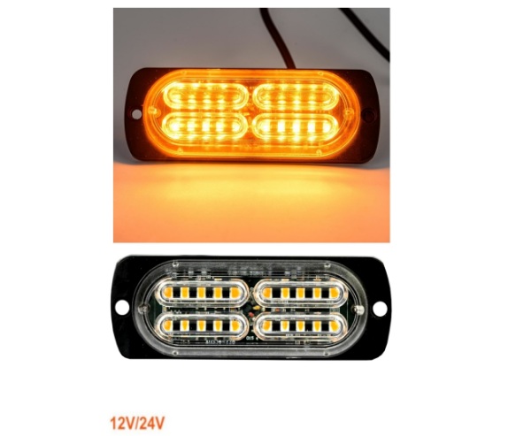 image 20 LED Аварийна Лампа За Пътна Помощ , Жълта Блиц Мигаща Светлина 12V 24V