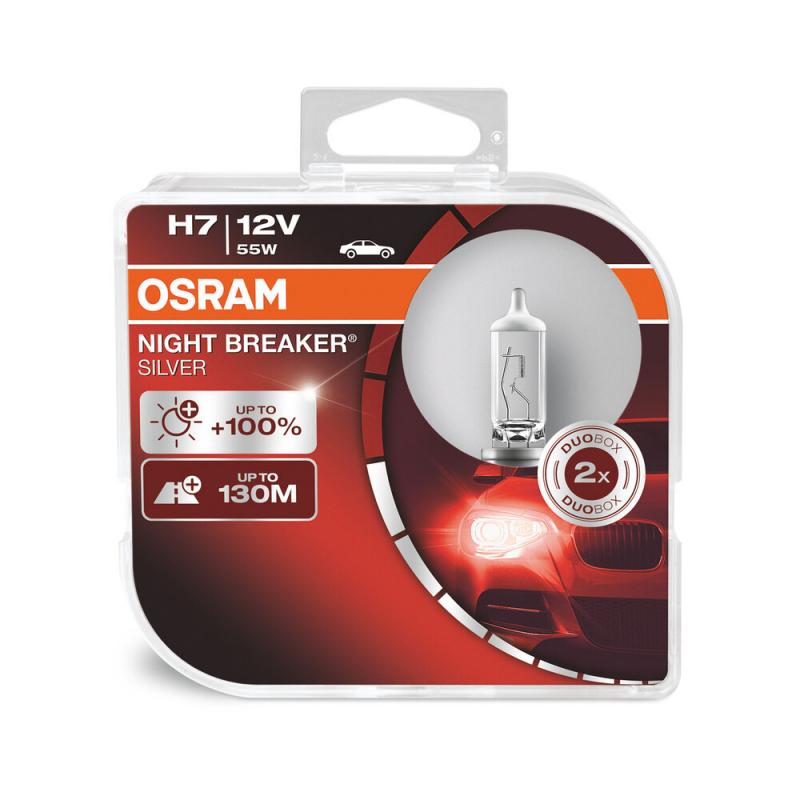 image 2 бр. Osram H7 Night Breaker Silver +100%  55W 12V 