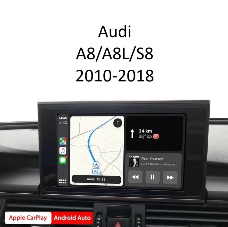 image Wireless Apple CarPlay & Android Auto Интерфейс – Audi A8/A8L/S8 2010-2018