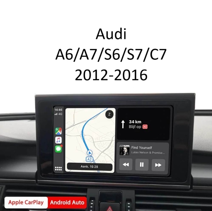 image Wireless Apple CarPlay & Android Auto Интерфейс – Audi A6/A7/S6/S7/C7 - 2012-2016 - MMI3G+