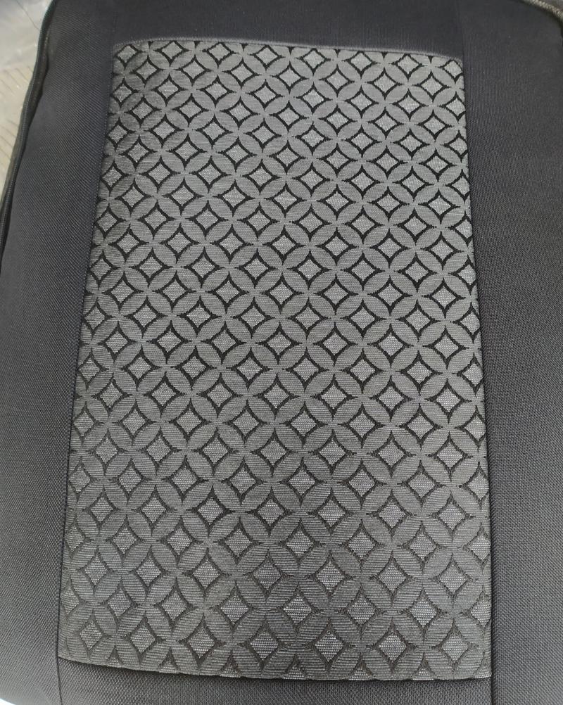 Комплект калъфи за седалки за кола ,тапицерия за предни и задни седалки ,Пълен комплект 8 части, Черно със сиво