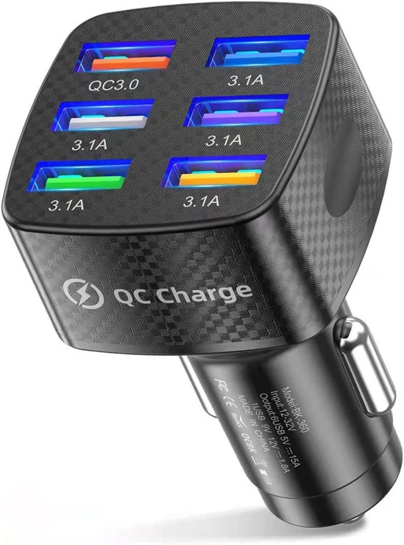 USB FAST CHARGER-УНИВЕРСАЛНО ЮСБ БЪРЗО ЗАРЯДНО С 6 ПОРТА