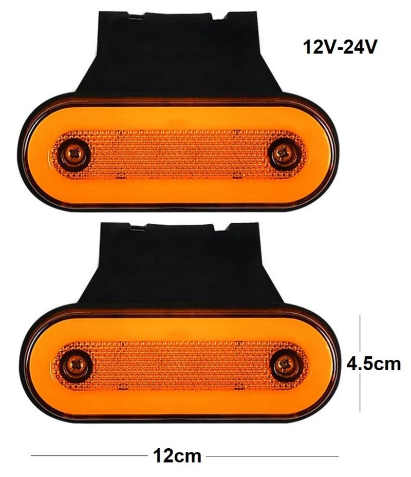 LED габарит с блиц и неон ефект 12/24V