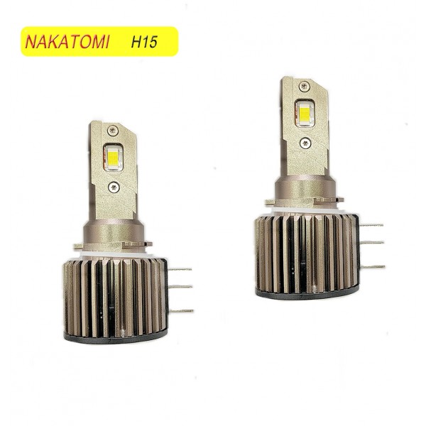 image H15 LED Диоден Комплект Крушки X6 (12V / 24V, 60W, 6800 LM, 6000K) – За Дневни (DRL) и Дълги Светлини, CANBUS